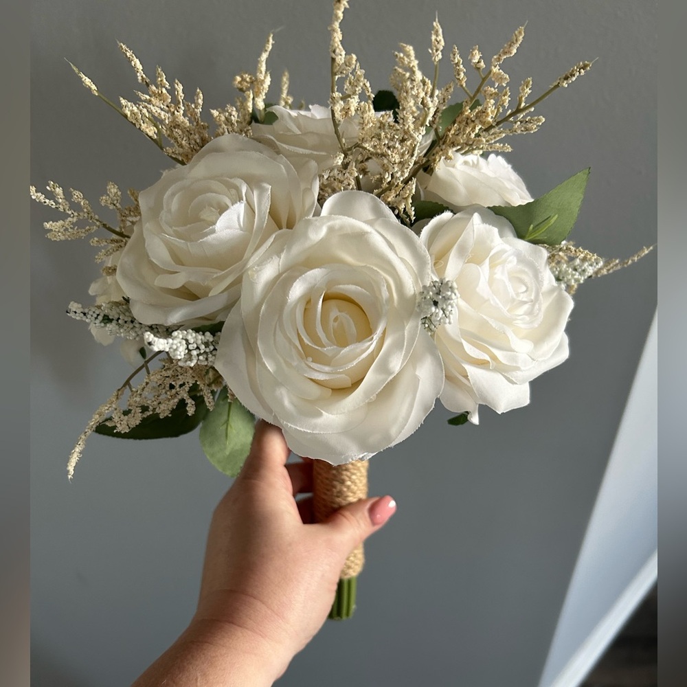 Tiny artificial floral bouquet